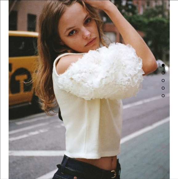 Zara Cut Out Combination Top - Picture 3 of 4